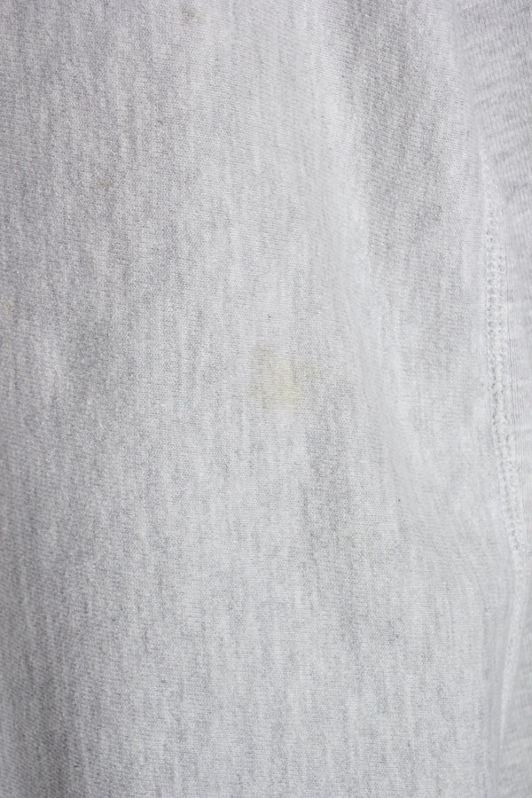 MADE IN USA 90'S LOGO REVERSE WEAVE SWEATSHIRT / GRAY [SIZE: XL USED]