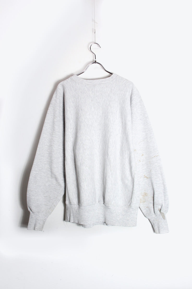 MADE IN USA 90'S REVERSE WEAVE ONE POINT SWEATSHIRT / GRAY [SIZE: XL USED]