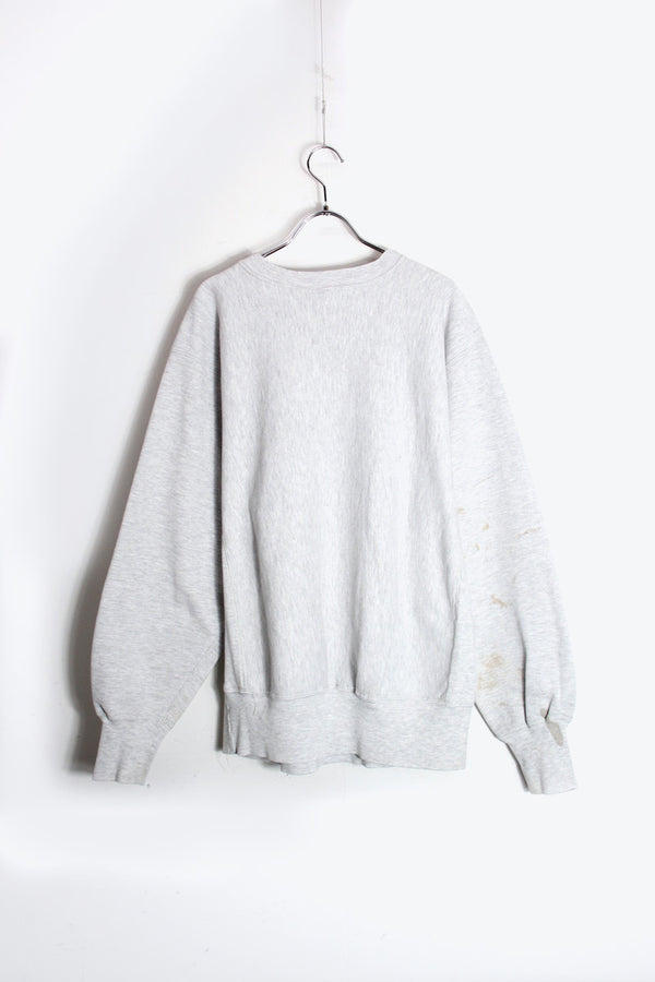 MADE IN USA 90'S REVERSE WEAVE ONE POINT SWEATSHIRT / GRAY [SIZE: XL USED]