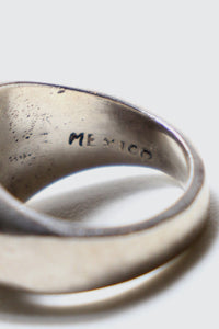 MADE IN MEXICO 925 SILVER RING W / TURQUOISE  [SIZE: 15号相当 USED]