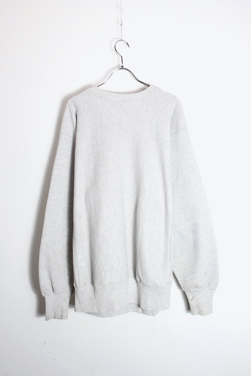 MADE IN USA 90'S ONE POINT REVERSE WEAVE SWEAT SHIRT / GRAY [SIZE: XL USED]