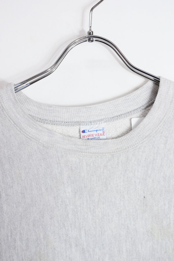 MADE IN USA 90'S ONE POINT REVERSE WEAVE SWEAT SHIRT / GRAY [SIZE: XL USED]