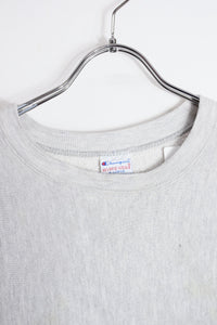 MADE IN USA 90'S ONE POINT REVERSE WEAVE SWEAT SHIRT / GRAY [SIZE: XL USED]