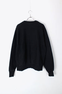 REVERSE WEAVE CREW NECK SWEAT SHIRT / BLACK [SIZE: S USED]