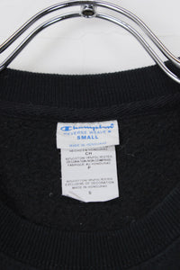 REVERSE WEAVE CREW NECK SWEAT SHIRT / BLACK [SIZE: S USED]