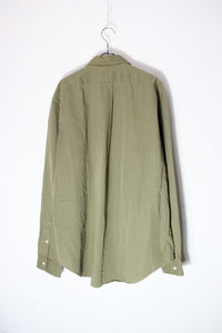L/S ONE POINT SHIRT / OLIVE [SIZE: L USED]