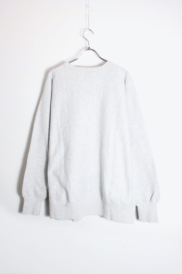 MADE IN USA 90'S NFA BASKETBALL REVERSE WEAVE SWEATSHIRT / GRAY [SIZE: XL USED]