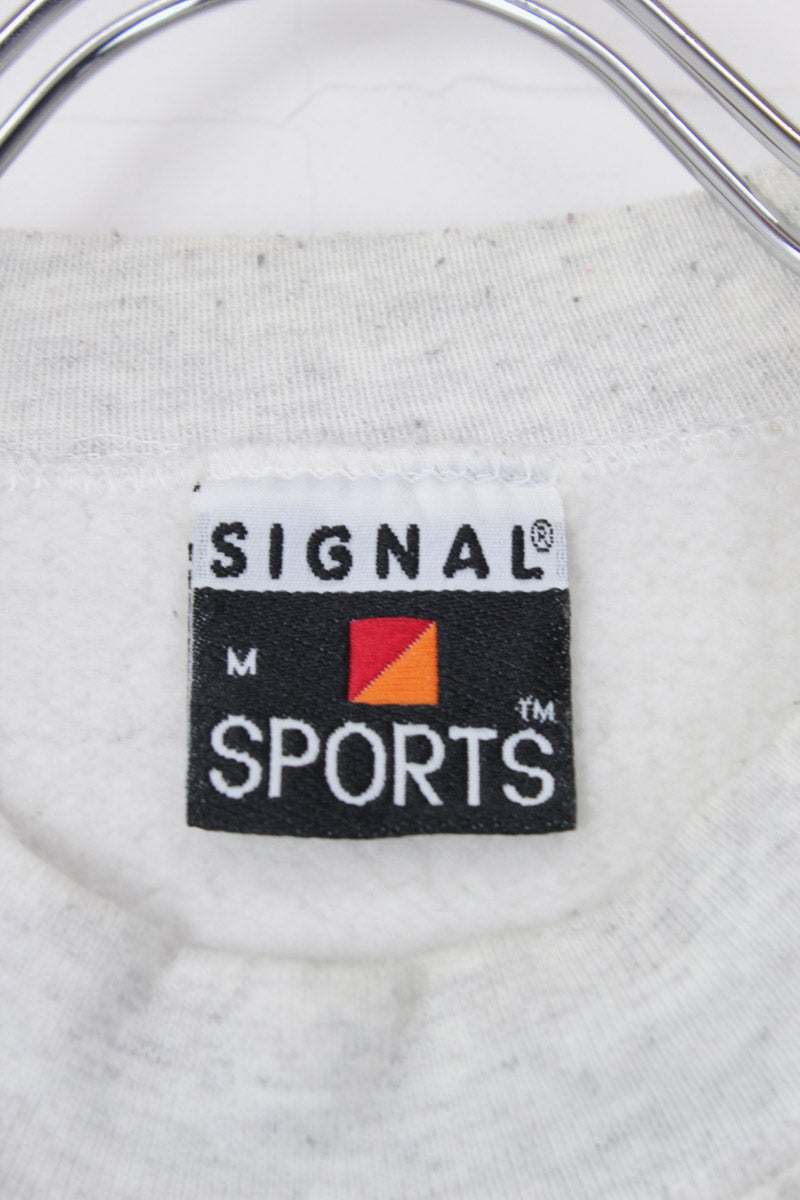 MADE IN USA 90'S WARNER BROS. PRINT SWEATSHIRT / GRAY [SIZE: M USED]