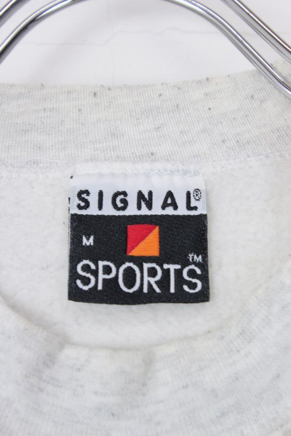 MADE IN USA 90'S WARNER BROS. PRINT SWEATSHIRT / GRAY [SIZE: M USED]