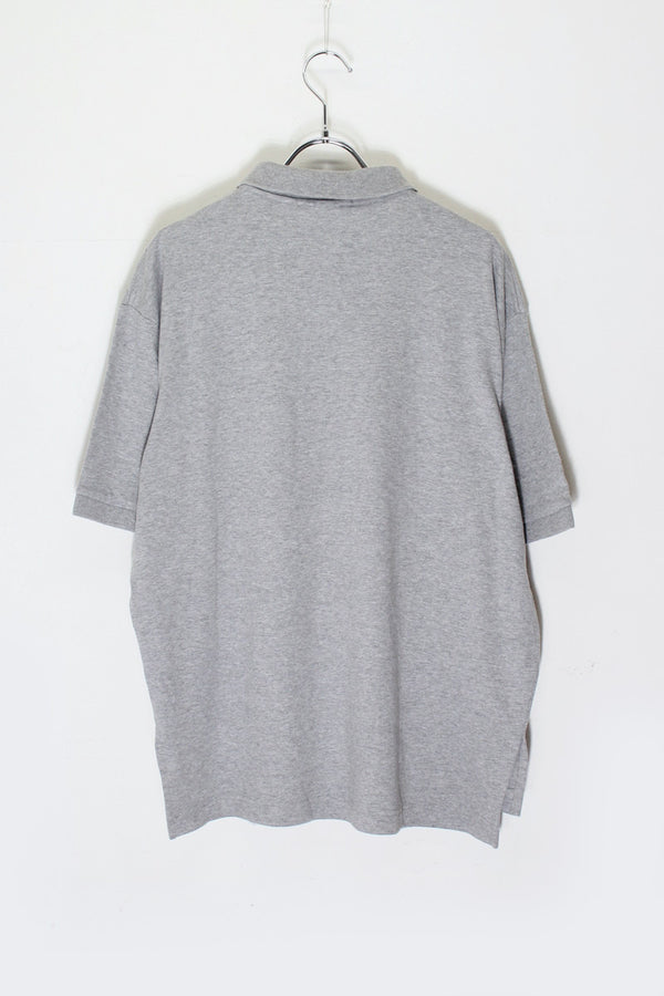 90'S S/S ONE POINT POLO SHIRT / GRAY [SIZE: M USED]