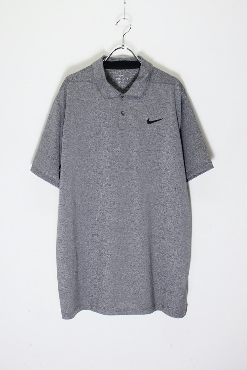 S/S DRY-FIT POLO SHIRT / DARK GRAY [SIZE: XL DEADSTOCK/NOS]