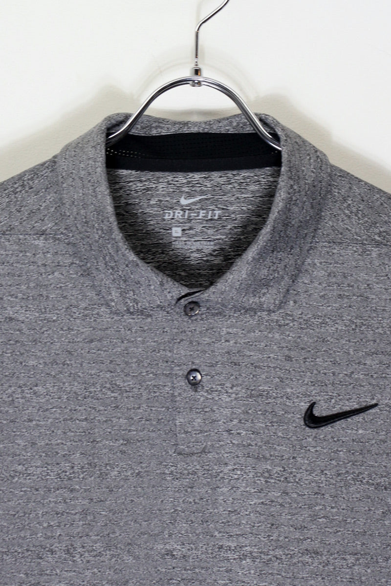 S/S DRY-FIT POLO SHIRT / DARK GRAY [SIZE: XL DEADSTOCK/NOS]