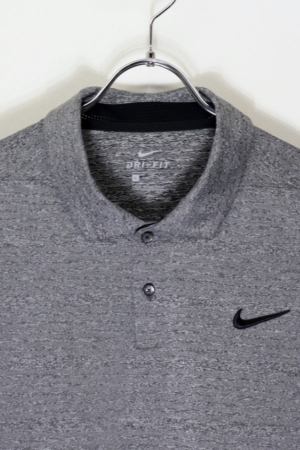 S/S DRY-FIT POLO SHIRT / DARK GRAY [SIZE: XL DEADSTOCK/NOS]
