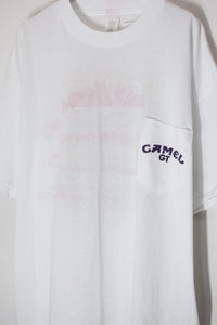 MADE IN USA 90'S S/S CAMEL GT BACK PRINT ADVERTISING T-SHIRT / WHITE [SIZE: XL DEADSTOCK/NOS]