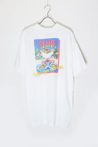 MADE IN USA 92'S S/S CLUB CAMEL MEMBER BACK PRINT ADVERTISING T-SHIRT / WHITE [SIZE: XL DEADSTOCK/NOS]