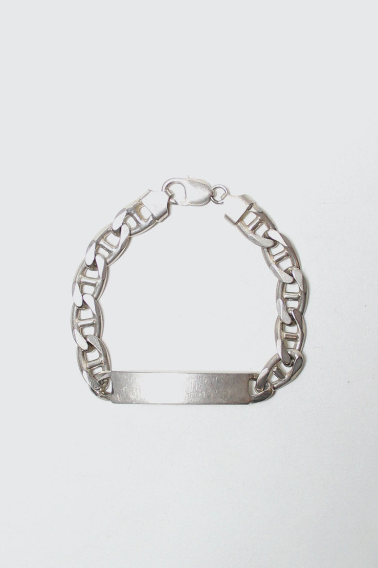 MADE IN ITALY 925 SILVER ID BRACELET [SIZE: ONE SIZE USED]