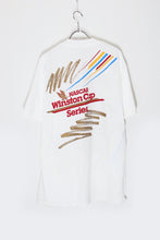 画像をギャラリービューアに読み込む, MADE IN USA 90&#39;S S/S NASCAR WINSTON CUP PRINT POCKET ADVERTISING T-SHIRT / WHITE [SIZE: XL USED]
