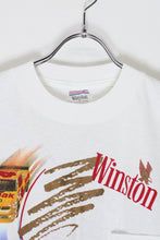 画像をギャラリービューアに読み込む, MADE IN USA 90&#39;S S/S NASCAR WINSTON CUP PRINT POCKET ADVERTISING T-SHIRT / WHITE [SIZE: XL USED]
