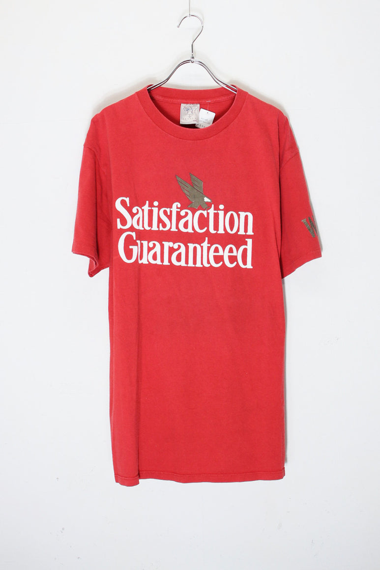 MADE IN USA 90'S WINSTON SATISFACTION GUARANTEED T-SHIRT / RED [SIZE: XL USED]