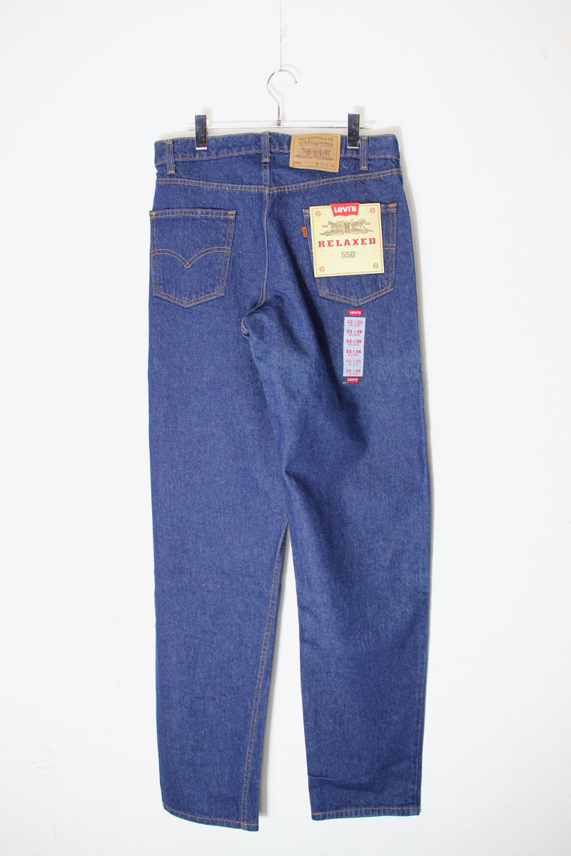 MADE IN USA 97'S ORANGE TAB 550 DENIM PANTS / INDIGO [SIZE: W33xL36 DEADSTOCK/NOS]