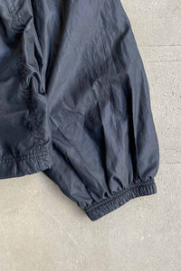 Y2K EARLY 00'S HALF-ZIP NYLON JACKET / BLACK / YELLOW [SIZE: M USED]