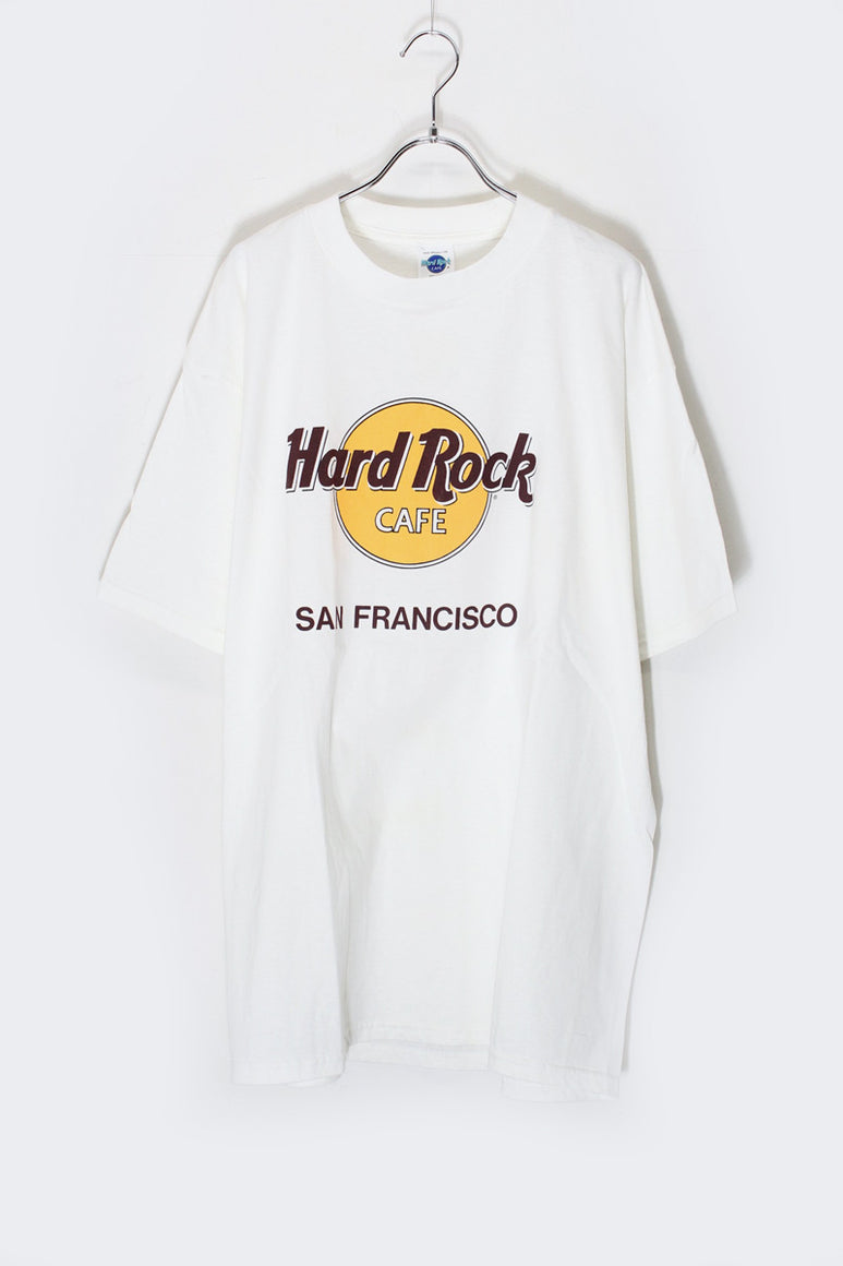 MADE IN USA 90'S SAN FRANCISCO PRINT ADVERTISING T-SHIRT / WHITE [SIZE: XL DEADSTOCK/NOS]