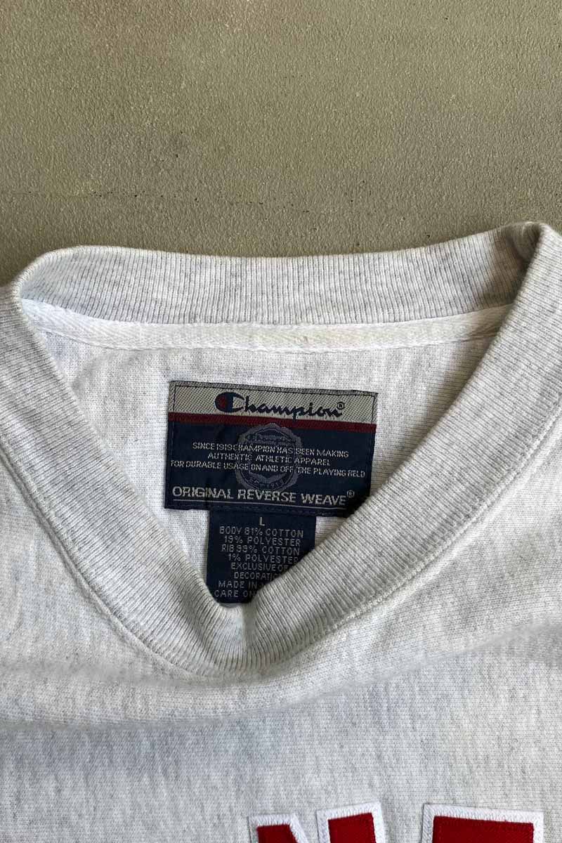 ORIGINAL REVERSE WEAVE CORNELL COLLEGE SWEATSHIRT / GRAY [SIZE: L USED]
