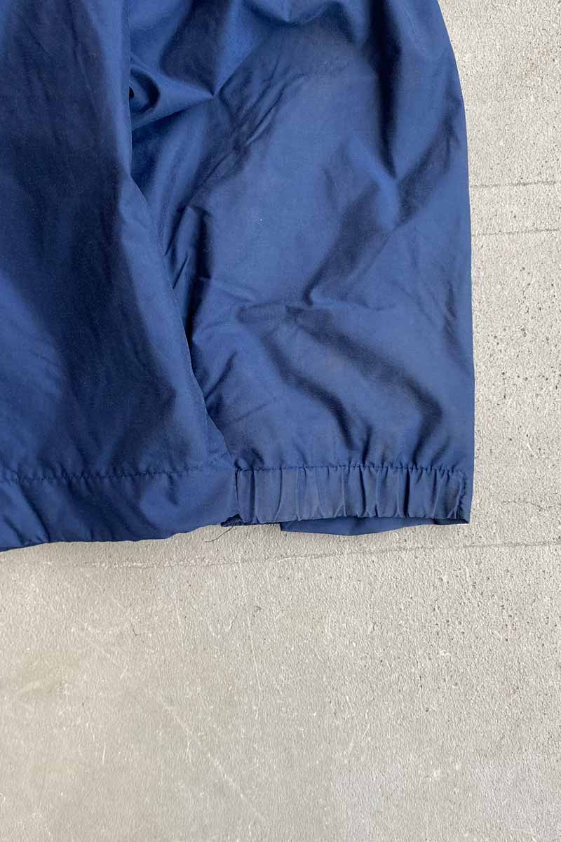 90'S HALF ZIP PULLOVER NYLON JACKET / NAVY [SIZE: L USED]