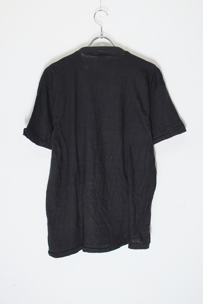MADE IN PAKISTAN 80'S S/S MICHAEL JACKSON PRINT T-SHIRT / BLACK [SIZE: XL USED]