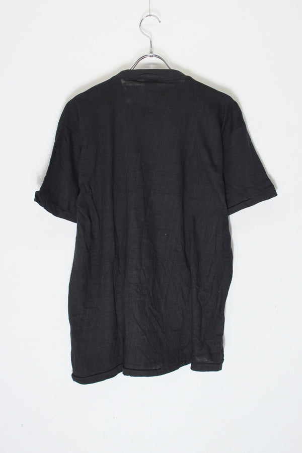 MADE IN PAKISTAN 80'S S/S MICHAEL JACKSON PRINT T-SHIRT / BLACK [SIZE: XL USED]
