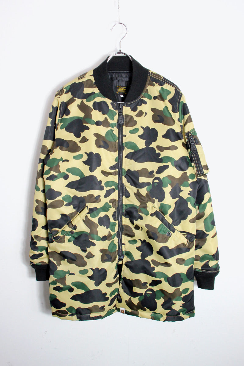 NYLON PUFF JACKET / CAMOUFLAGE [SIZE: S USED]