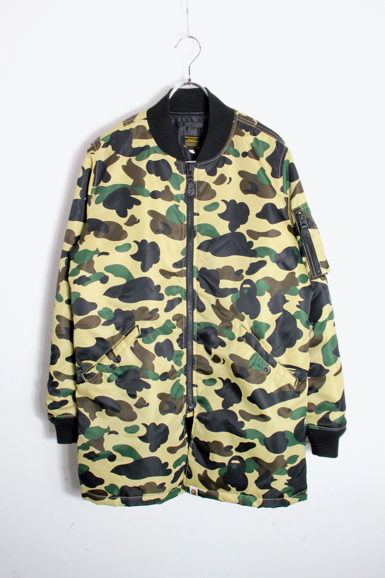 NYLON PUFF JACKET / CAMOUFLAGE [SIZE: S USED]