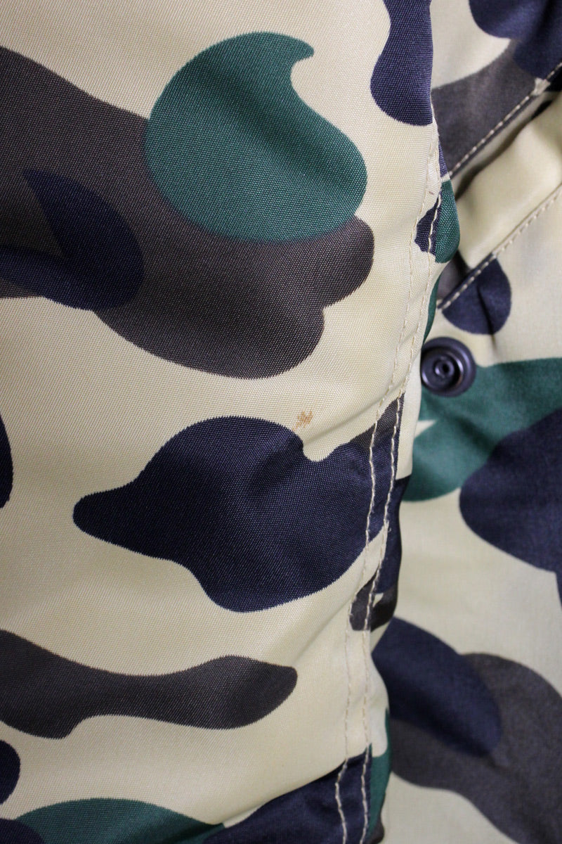 NYLON PUFF JACKET / CAMOUFLAGE [SIZE: S USED]