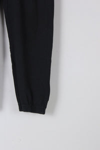 LIGHT WEIGHT ONE POINT SWEAT PANTS / BLACK [SIZE: M USED]