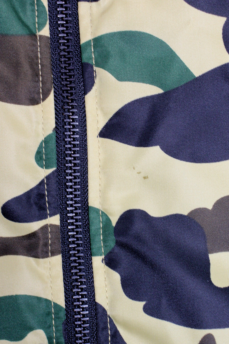 NYLON PUFF JACKET / CAMOUFLAGE [SIZE: S USED]