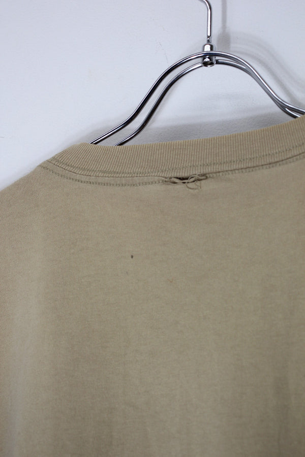 97'S S/S HOGAN'S HEROES PRINT MOVIE T-SHIRT / BEIGE [SIZE: L equivalent USED]