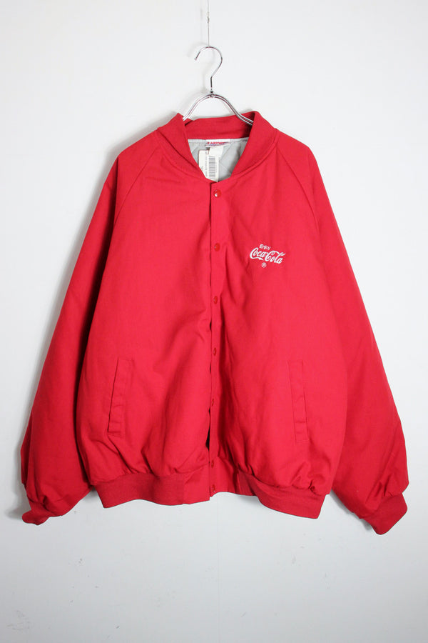 MADE IN USA 90'S COCA COLA JACKET / RED [SIZE: XXL DEADSTOCK/NOS]
