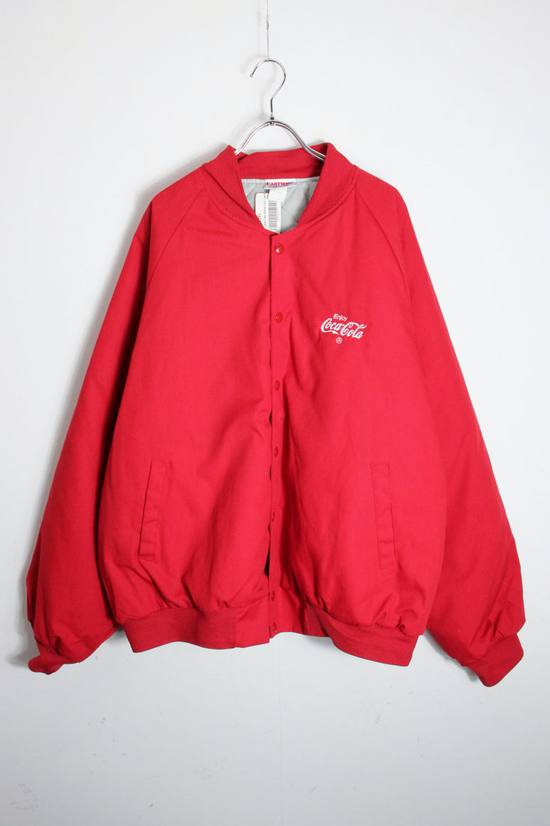 MADE IN USA 90'S COCA COLA JACKET / RED [SIZE: XXL DEADSTOCK/NOS]