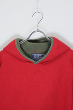 画像をギャラリービューアに読み込む, 90&#39;S FLEECE PULLOVER HOODIE JACKET / RED [SIZE: XL USED]
