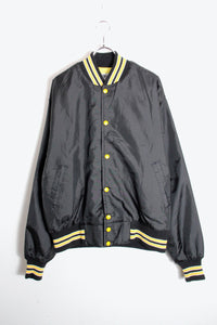 80'S IOWA NYLON STADIUM PUFF JACKET / BLACK [SIZE: L USED]