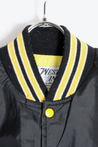 80'S IOWA NYLON STADIUM PUFF JACKET / BLACK [SIZE: L USED]