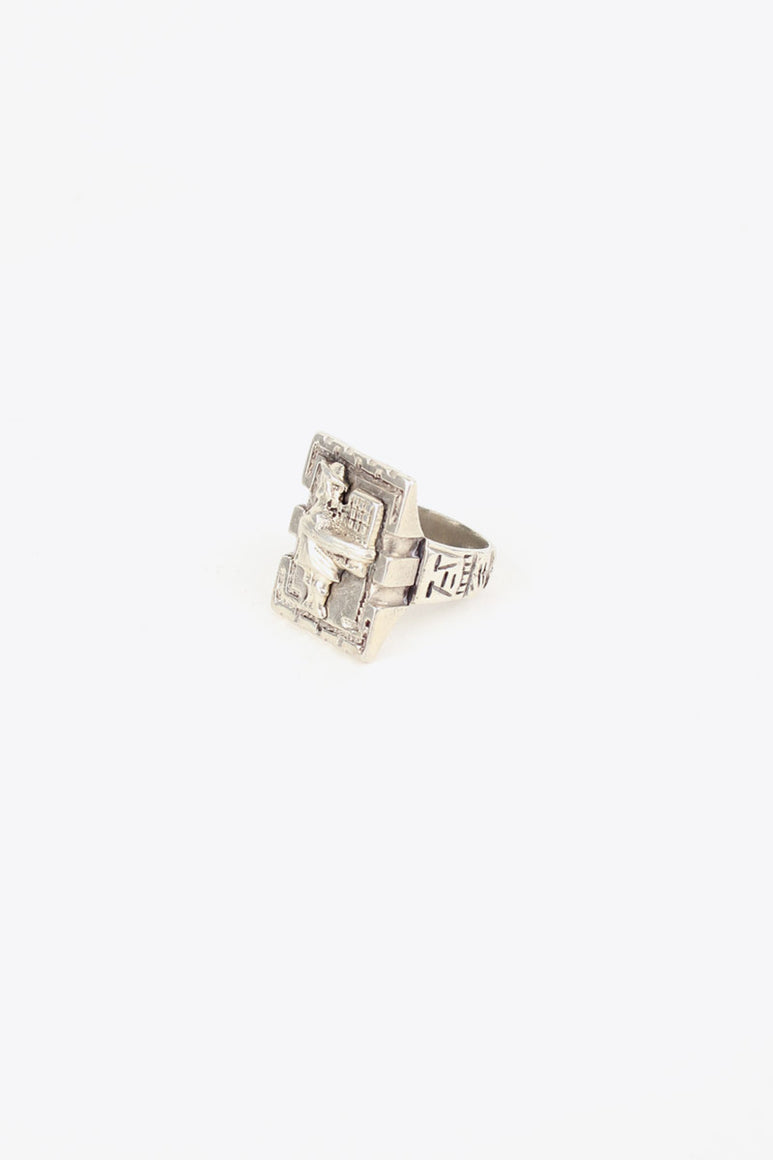 925 VINTAGE SILVER RING [SIZE: 16号相当 USED]