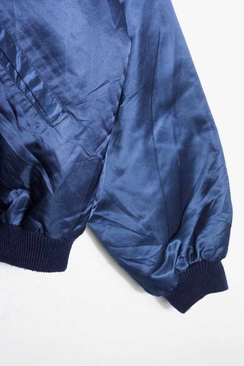 MADE IN USA 89'S SATIN STADIUM PUFF JACKET / NAVY [SIZE: L USED]