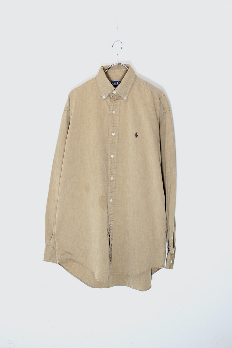 90'S BLAKE L/S BD SHIRT / BROWN [SIZE: M USED]