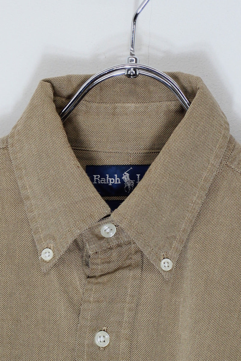 90'S BLAKE L/S BD SHIRT / BROWN [SIZE: M USED]