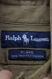 90'S BLAKE L/S BD SHIRT / BROWN [SIZE: M USED]
