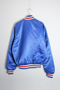 MADE IN USA 90'S MLB CUBS NYLON STADIUM JACKET / BLUE/LED  [SIZE: L USED]