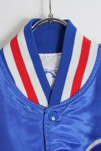 画像をギャラリービューアに読み込む, MADE IN USA 90&#39;S MLB CUBS NYLON STADIUM JACKET / BLUE/LED  [SIZE: L USED]
