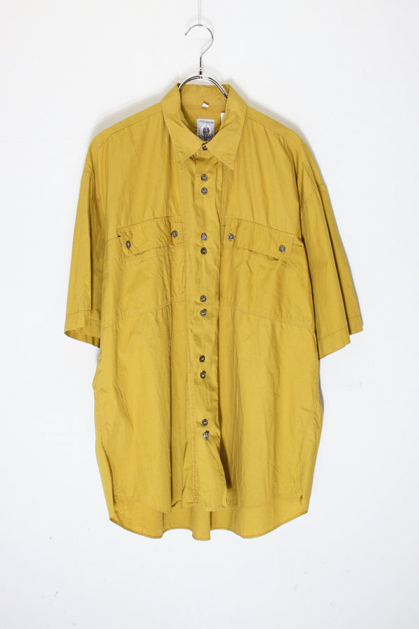 90'S S/S SHIRT / MUSTARD [SIZE: L USED]