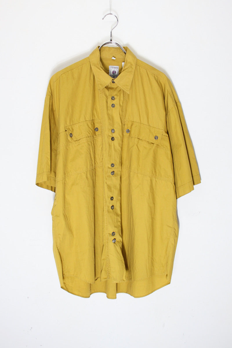 90'S S/S SHIRT / MUSTARD [SIZE: L USED]
